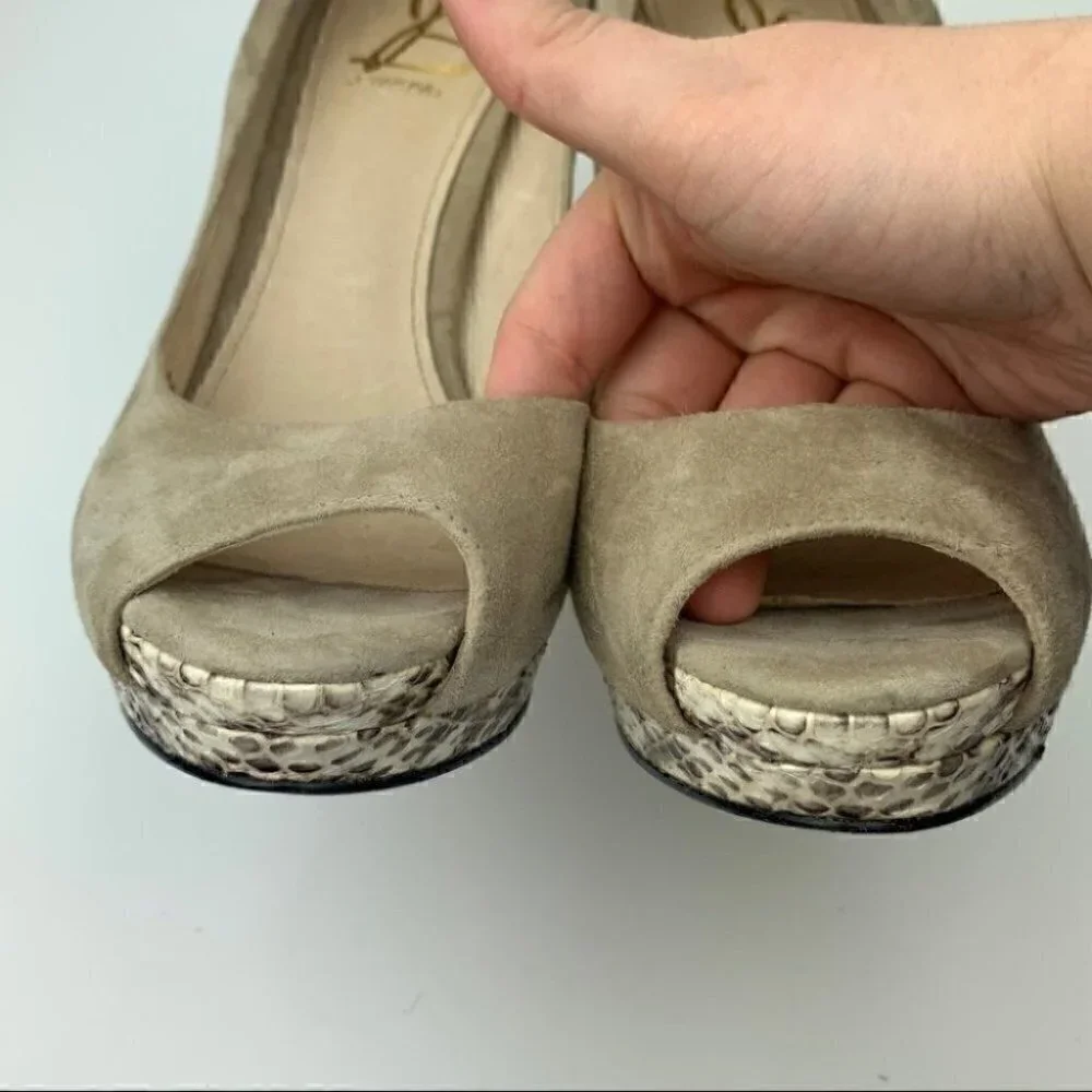 Joan & David heels 9 Dadelsa4 suede platforms